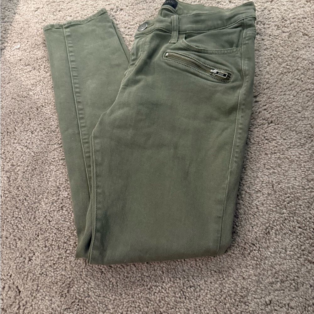 Olive Green Skinny Jeans